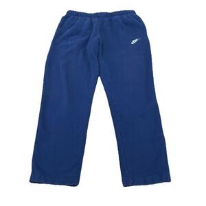 Nike Sportswear Club Fleece Straight Leg Jogger Pants Mens Large Blue Athleisure